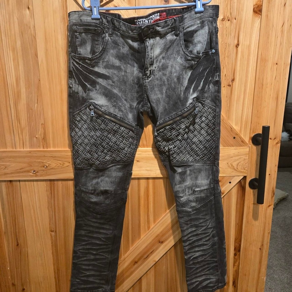 men's DSTRKT 8ight skater jeans 42x34 - Picture 3 of 8